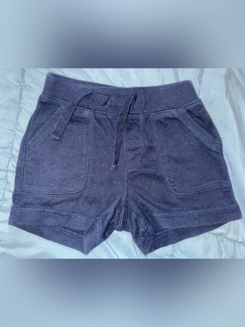 GAP baby(6-12months) Navy Drawstring Knit Shorts